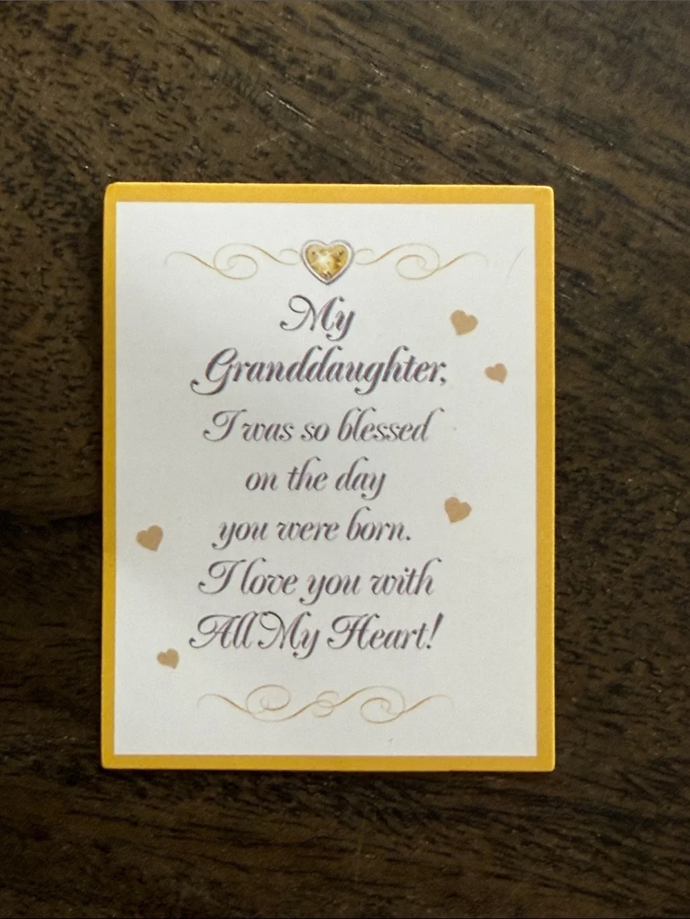 Birthstone(November) Letter Necklace For Granddaughter